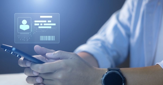 inputting personal details online