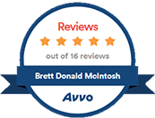 Reviews 5 Stars Out of 16 Reviews | Brett Donald Mclntosh | Avvo